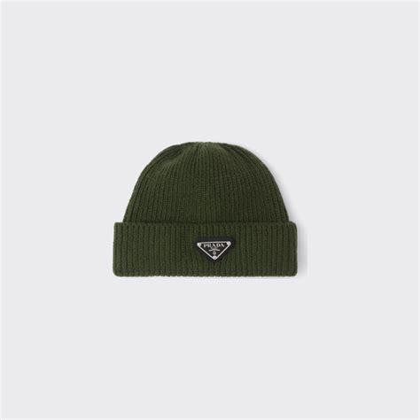 prada logo green|green prada beanie.